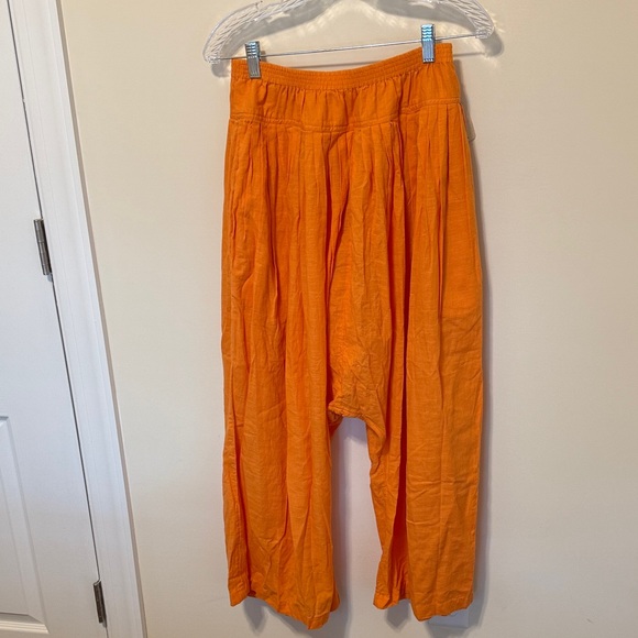 Intimately by Free People Women's Wide Leg Tangerine Harem Pants / Size S / NWT - Picture 1 of 11